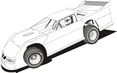 Dirt Late Model Coloring Pages Coloring Pages