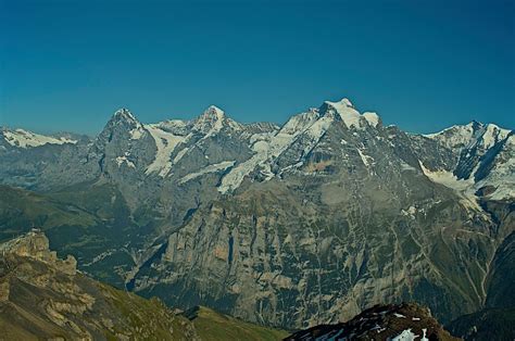 Eiger Mönch Und Jungfrau Foto And Bild Landschaft Berge Gipfel Und
