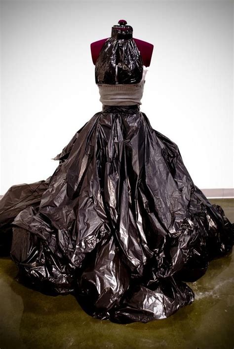 Garbage Bag Dress Recycled Dress Trash Bag Dress Fashion