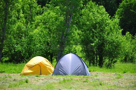 Camping Stock Image Image Of Home Outdoors Blue Forest 3897861