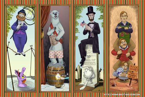 Haunted Mansion Stretching Portrait Fan Art Of Different Animatronics