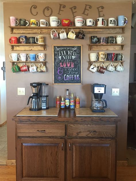 Kitchen counter coffee bar ideas. Coffee Bar Ideas for Kitchen | Lures And Lace