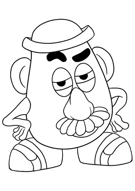 Mr Potato Head Parts Cut Out Printables Sketch Coloring Page