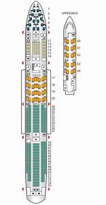 Seat Plan For The Britishairways B747 400 Mid J British Airways