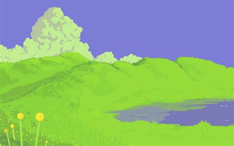 Studio Ghibli Inspired Landscape Made By Me Pixelart