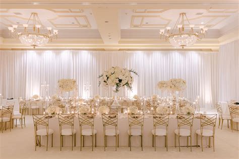 Lavish Wedding In White And Gold At Waldorf Astoria Monarch Beach