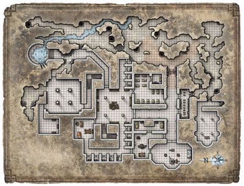 Dungeon Adventure Map Dungeon Maps Fantasy Map