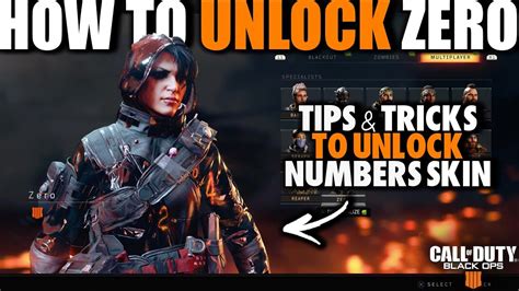 How To Unlock Zero Numbers Skin In Black Ops 4 Blackout How To Unlock