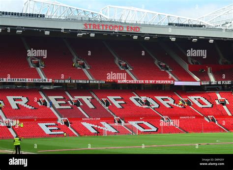 Stretford End Stand at Manchester United Football Club, Old Trafford ...