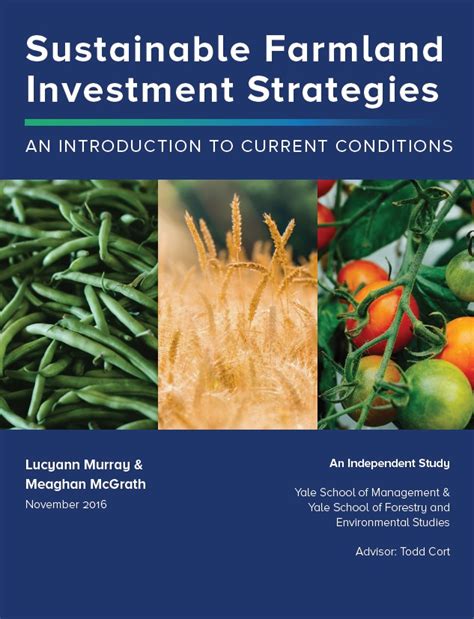 Report Sustainable Farmland Investment Strategies Conservation Finance Network
