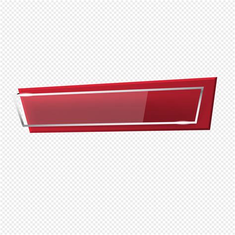Red Title Box Element Png Imagepicture Free Download 400257548