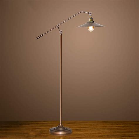 Retro Copper Floor Lamp Rustic For Living Room Modern Metal Brass Gold