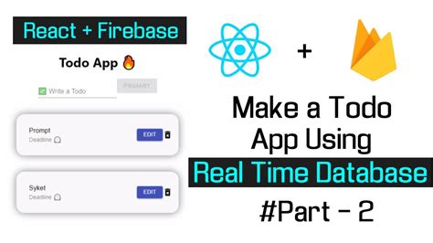 Build A To Do App Using React With Firebase Part Youtube