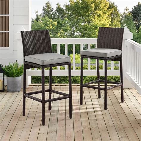 Ivy Bronx Spohn Deluxe 28 Patio Bar Stool With Cushion Wayfair