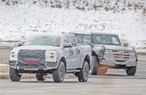 2023 Ford Ranger Raptor And Bronco Warthog Spotted Testing In Michigan