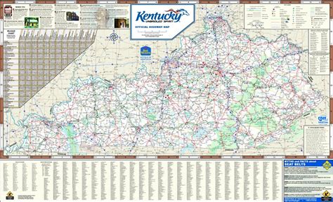 Large Detailed Highways Map Of Kentucky State With All Cities And