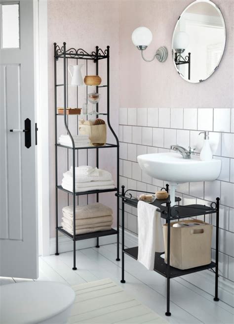Brogrund wall shelf with towel rail stainless steel 26 3 8×10 5 8 ikea. Towel Shelves in the Bathroom - from Messy to Stylish ...