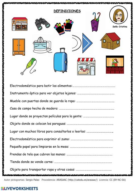 Vocabulario Ficha Interactiva Y Descargable Puedes Hacer Los