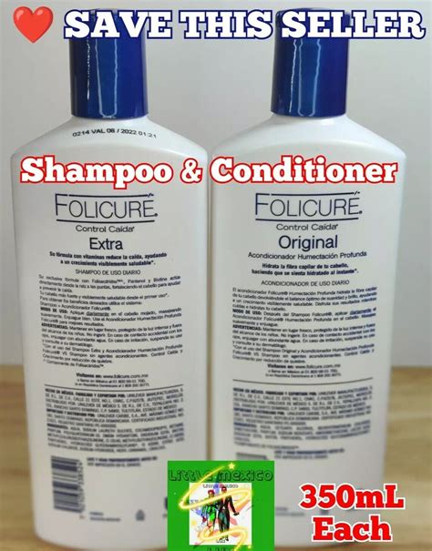 Folicure Extra Original Shampoo Combo Control Caida De 350ml Cu 🆓 🚚
