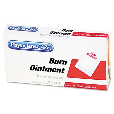 Physicianscare Burn Ointment 10 Count
