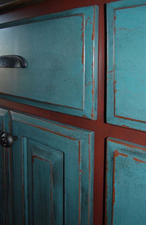 See more examples of kitchens with distressed cabinets here. Davis Creative Painting: Painted Distressed Cabinets