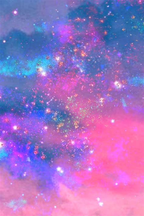 Freetoedit Mpink88 Glitter Sparkle Galaxy Sky Stars Pink Blue