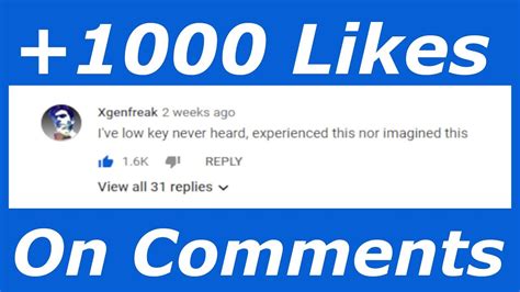 How To Get At Least 1000 Likes On Your YouTube Comments YouTube