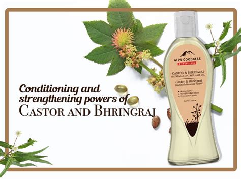 Buy Alps Goodness Castor And Bhringraj Hairfall Control Hair Oil 100 Ml