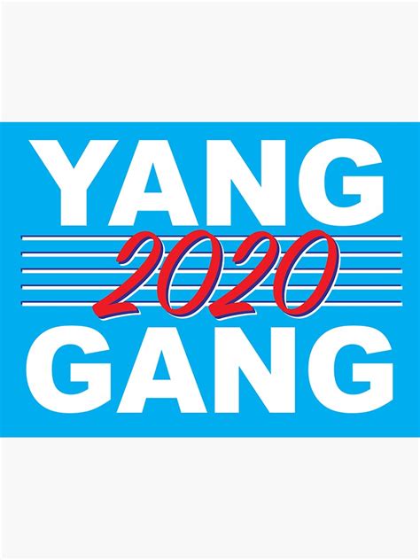 Yang Gang 2020 Merch Sticker By Dr Moods Redbubble