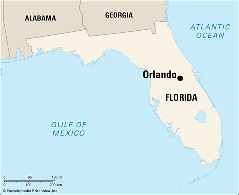 Orlando On The Florida Map Crissy Christine