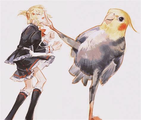 Frequencymdma Shinonome Yuuki Cracklecradle Photo Referenced 1girl Bird Blonde Hair