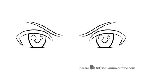 How To Draw Angry Anime Or Manga Eyes 8 Steps Animeoutline
