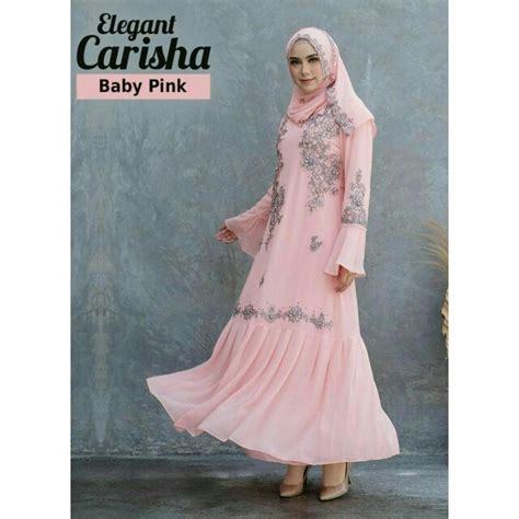 Elegant Carisha Dress Carisha Muslimah Dress Carisha Jubah Muslimah