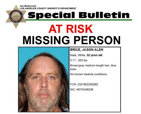 Sheriff Conducts Missing Person Search For Dwp Worker In Angeles