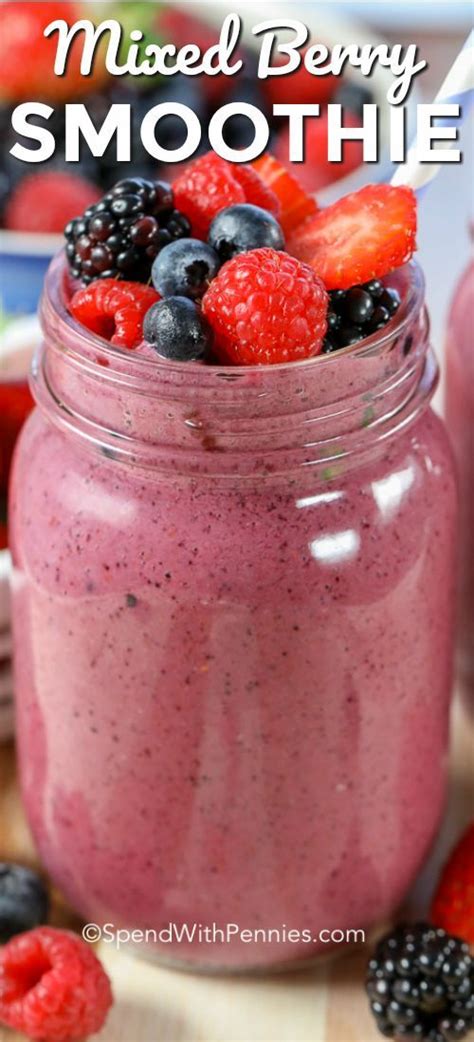 How Much Do You Love Mixed Berry Smoothies They Are My Favorite Start