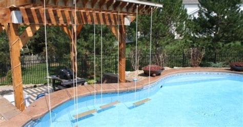 It makes a good choice not only for rope swings, but also camping needs, in pools, for ladders, and. Check out these hanging swing swim up bar seats (Only ...
