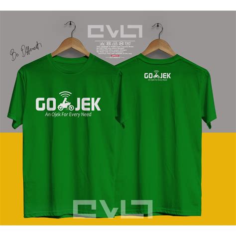 Jual Kaos Baju Profesi Gojek Logo Simple Kaos Perusahaan Keren Murah Tambang Mas Indonesia