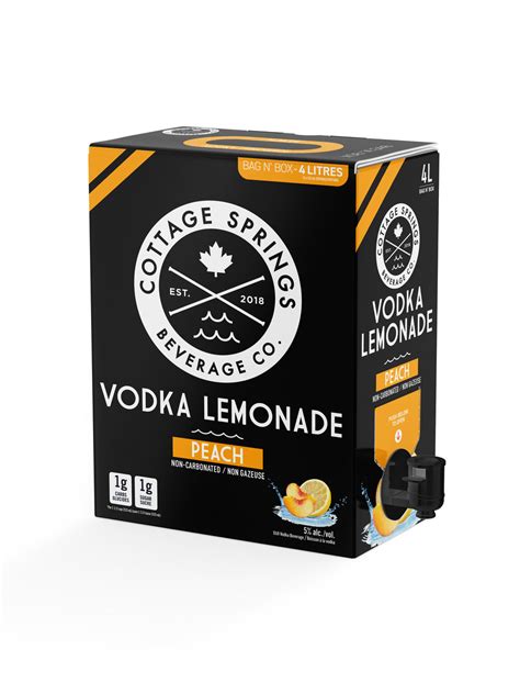 Cottage Springs Peach Vodka Lemonade Box Lcbo