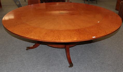Lot 1052 A Reproduction Burr Maple Extending Dining