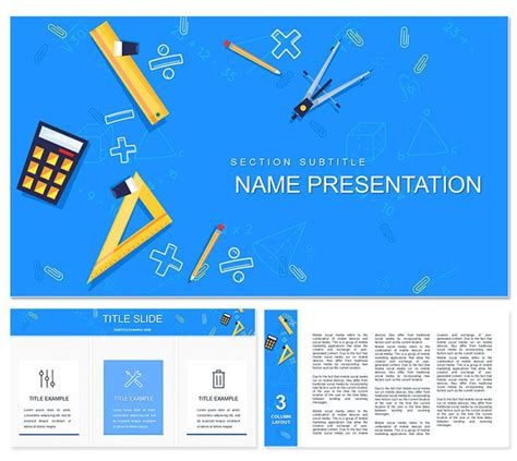 Math Geometry Powerpoint Template Math Geometry Powerpoint Templates