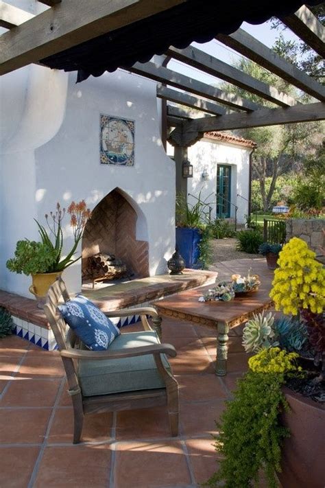 Delightful Mediterranean Outdoor Areas Spanish Style Homes Outdoor