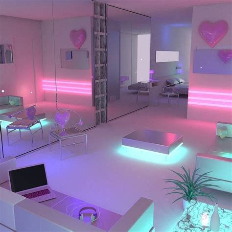 Cyber Tech Girl Bedroom Designs Neon Bedroom Neon Room