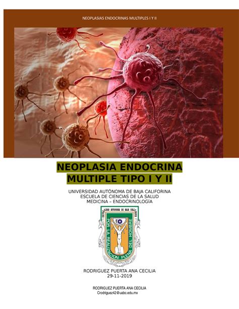 Neoplasia Endocrina Multiple Tipo I Y Ii Neoplasia Endocrina Multiple