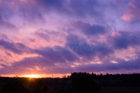 Purple Sky Stock Image Image Of Night Mystery Pink 36345423