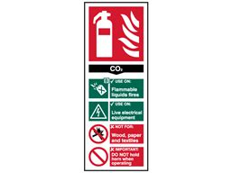 If you can find our signs at a lower price, we'll match it! CO2 fire extinguisher safety sign. | FS1810 | Label Source