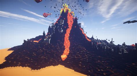 Volcano Fire Temple Minecraft Map