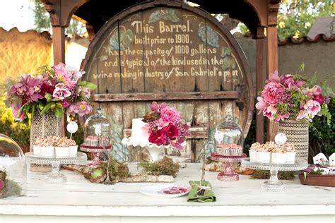 A Fall Romance Styled Wedding Dessert Stand Rentals