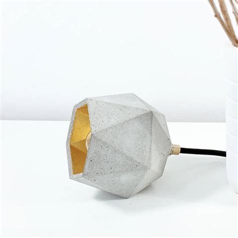 Grounded in concrete, this clean, contemporary table lamp is both light and linear while remaining. Handmade Light Grey Concrete Floor Lamp By Lime Lace ...