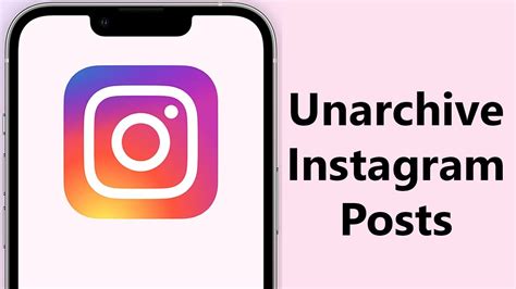 How To Unarchive Instagram Post Youtube