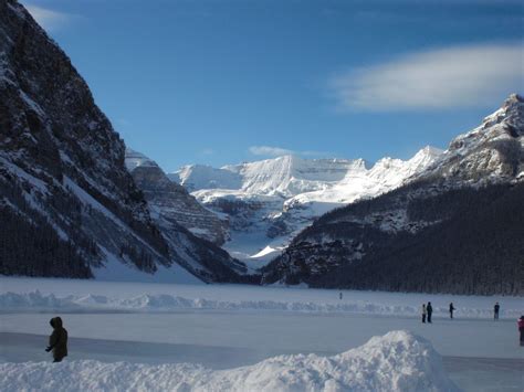Frozen Lake Louise In Northern Bc